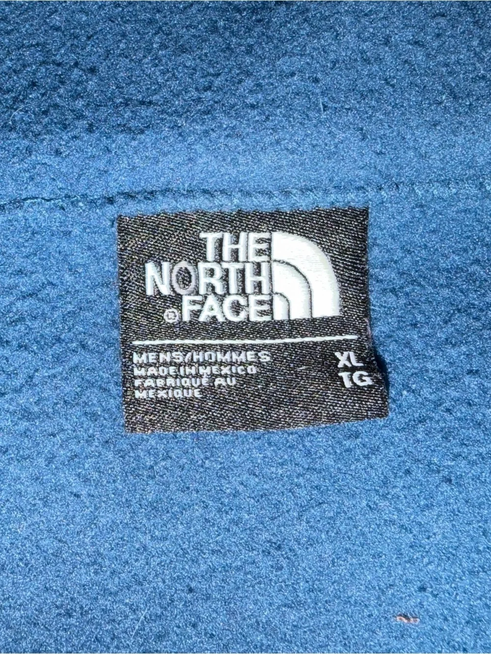 The North Face Deep Blue Full-Zip Fleece Jacket Mens Sz XL